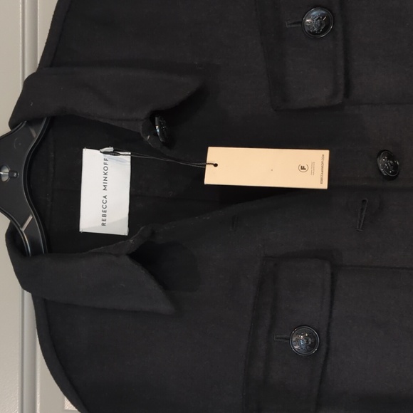 Rebecca Minkoff Wool blend Jacket Coat Shaket medium NWT - Picture 7 of 12